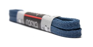 Sznurowadła 120 cm Jeansowe Woskowane Płaskie Cienkie